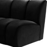 Infinity 148" Velvet Upholstered 4pc. Modular Sectional