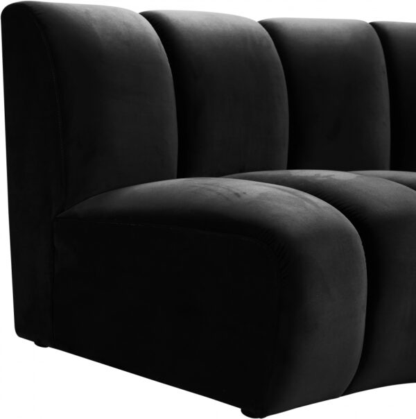 Infinity 148" Velvet Upholstered 4pc. Modular Sectional