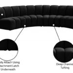 Infinity 148" Velvet Upholstered 4pc. Modular Sectional