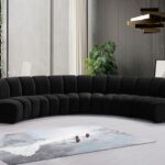 Infinity 167" Velvet Upholstered 5pc. Modular Sectional
