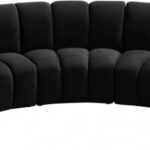 Infinity 167" Velvet Upholstered 5pc. Modular Sectional