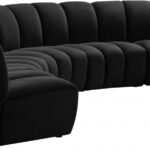 Infinity 167" Velvet Upholstered 5pc. Modular Sectional
