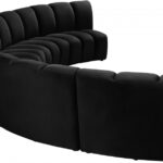Infinity 167" Velvet Upholstered 5pc. Modular Sectional