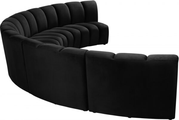 Infinity 167" Velvet Upholstered 5pc. Modular Sectional