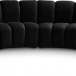 Infinity 176" Velvet Upholstered 6pc. Modular Sectional