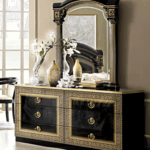 Aida Black w/Gold Double Dresser