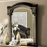 Aida Mirror Black/Gold
