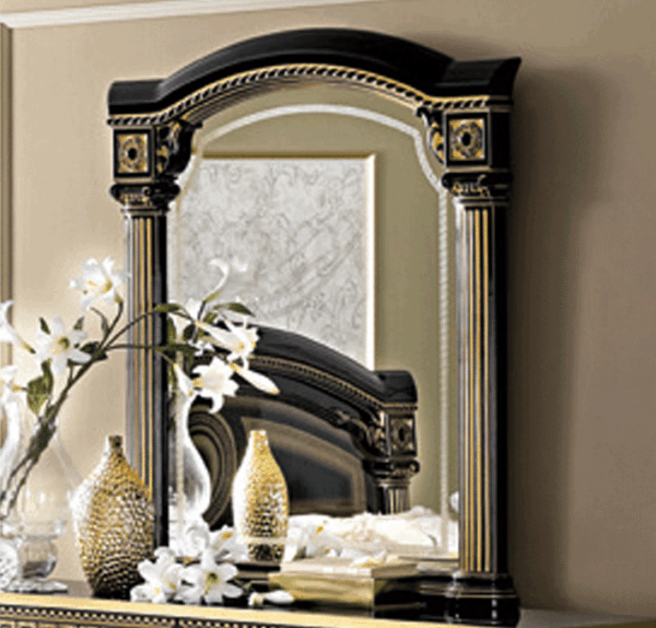 Aida Mirror Black/Gold