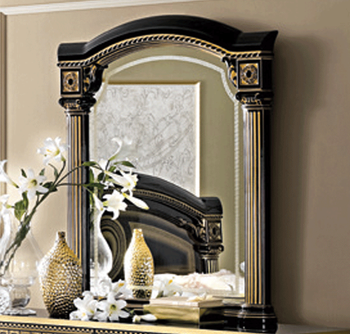 Aida Mirror Black/Gold