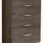 Platinum 5 Drawer Chest Silver Birch