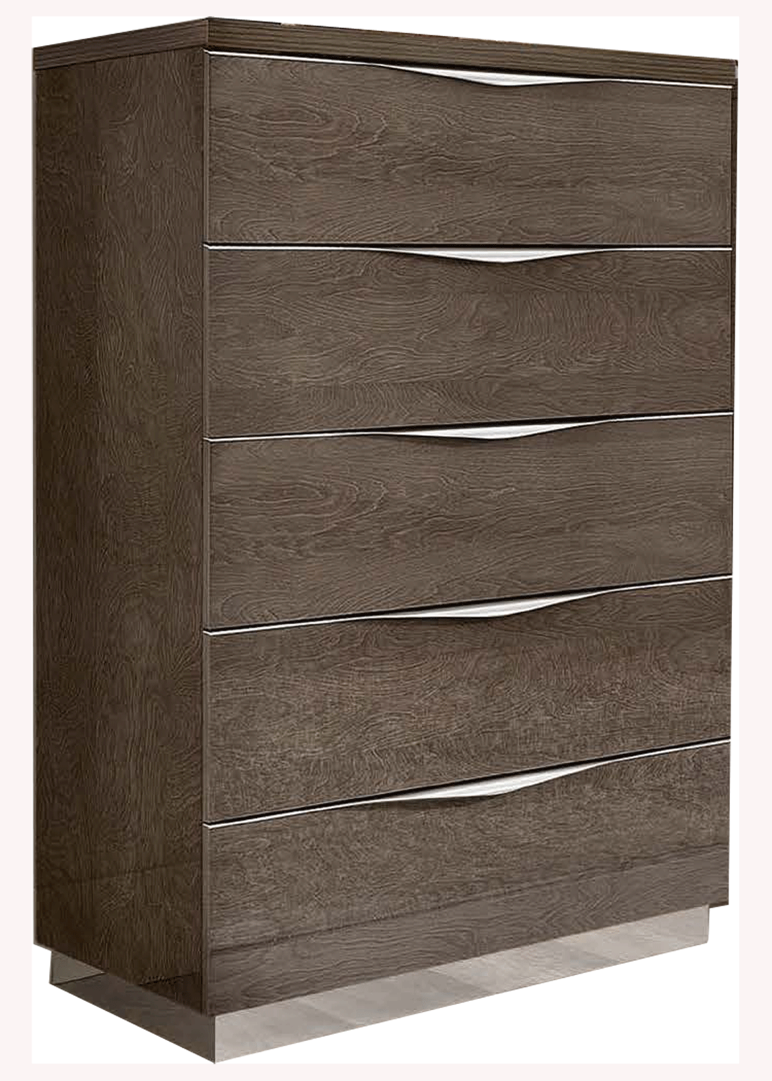 Platinum 5 Drawer Chest Silver Birch