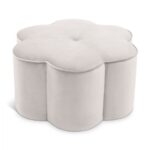 Daisy Velvet Upholstered Ottoman