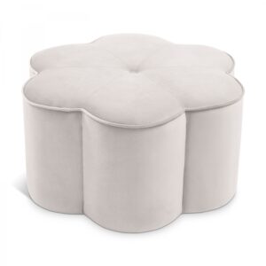 Daisy Velvet Upholstered Ottoman