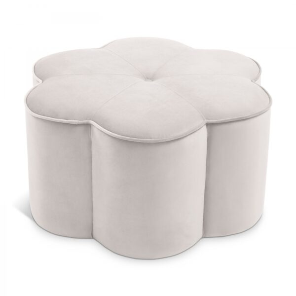 Daisy Velvet Upholstered Ottoman