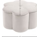 Daisy Velvet Upholstered Ottoman