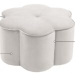 Daisy Velvet Upholstered Ottoman