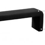 Minimalist Velvet Upholstered Bench