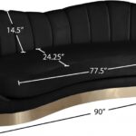 Shelly 91.5" Velvet Upholstered Sofa