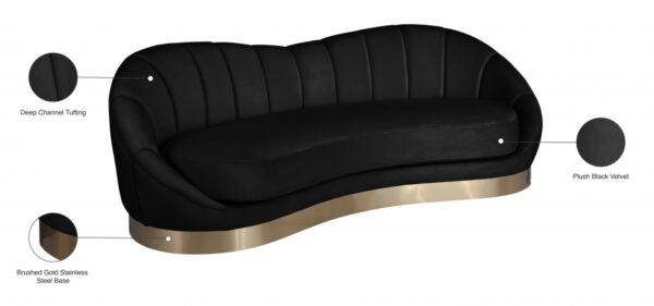 Shelly 91.5" Velvet Upholstered Sofa