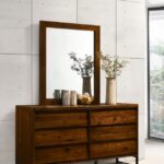 Reed Wood Frame Mirror