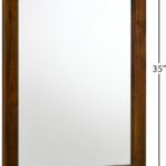 Reed Wood Frame Mirror