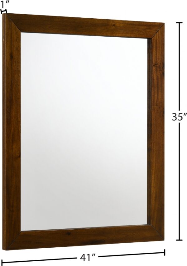 Reed Wood Frame Mirror