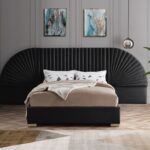 Cleo Velvet Upholstered Bed