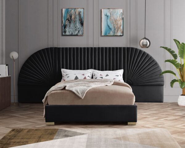 Cleo Velvet Upholstered Bed
