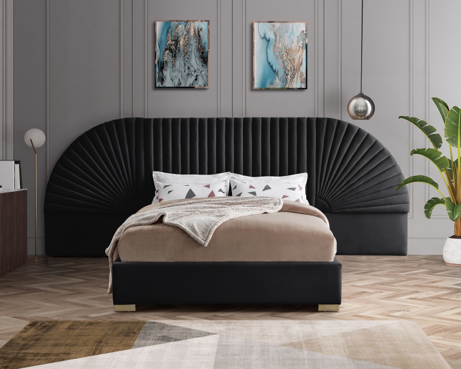 Cleo Velvet Upholstered Bed