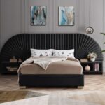 Cleo Velvet Upholstered Bed