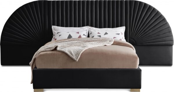 Cleo Velvet Upholstered Bed
