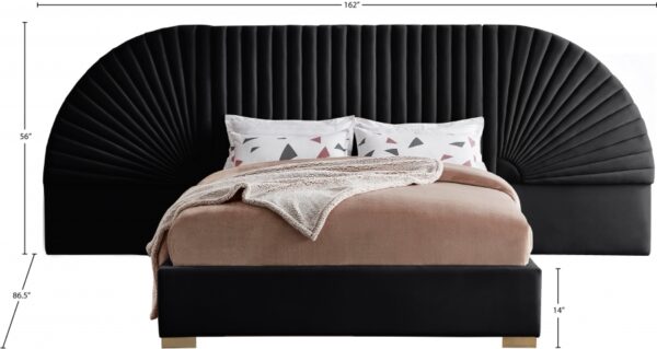 Cleo Velvet Upholstered Bed
