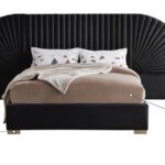 Cleo Velvet Upholstered Bed