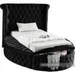 Luxus Velvet Upholstered Twin Bed