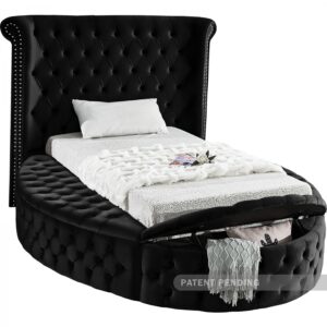 Luxus Velvet Upholstered Twin Bed