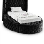 Luxus Velvet Upholstered Twin Bed