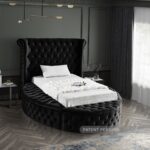 Luxus Velvet Upholstered Twin Bed