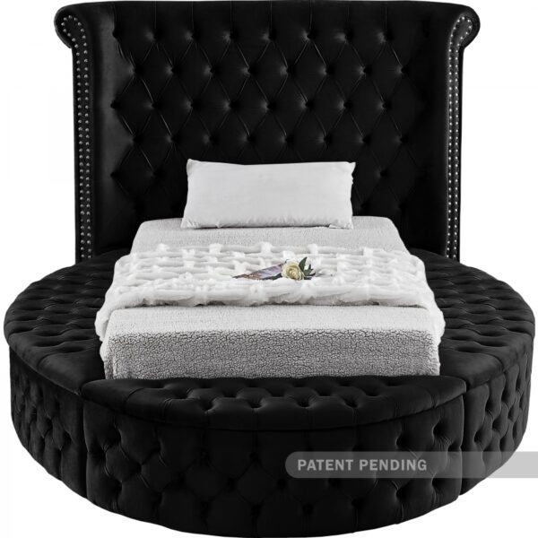 Luxus Velvet Upholstered Twin Bed