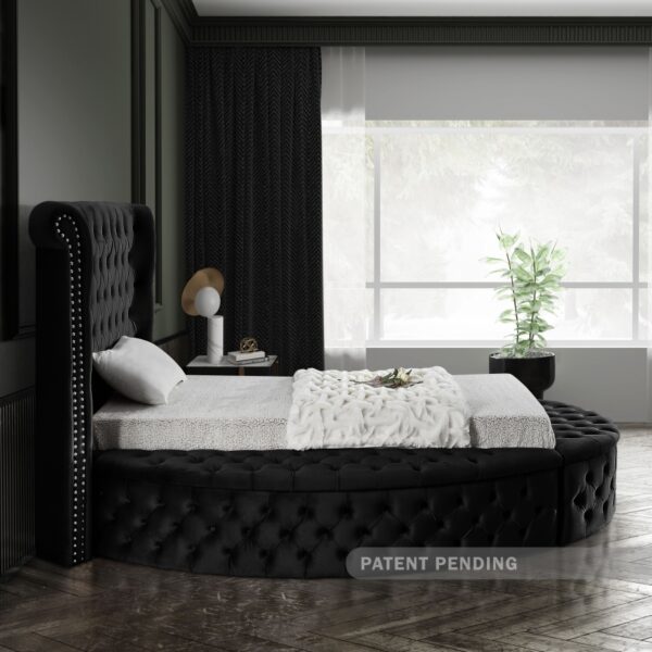 Luxus Velvet Upholstered Twin Bed