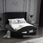Luxus Velvet Upholstered Bed