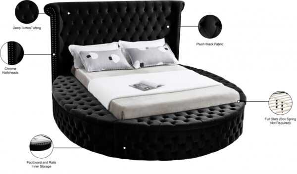 Luxus Velvet Upholstered Bed