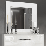 Carmen White Mirror for Single Dresser