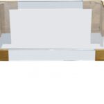 Casper Square Glass Top, Acrylic And Metal Base Coffee Table