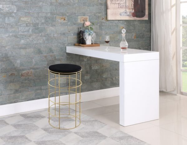 Rebar Velvet Upholstered Bar Stool