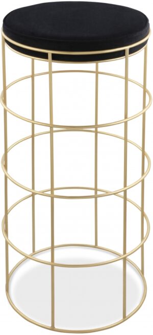 Rebar Velvet Upholstered Bar Stool