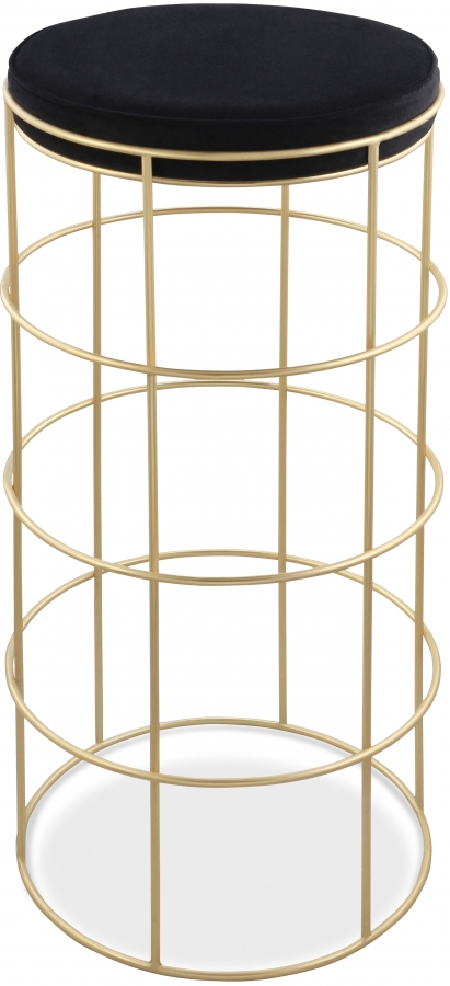 Rebar Velvet Upholstered Bar Stool