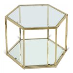 Sei Glass And Steel Coffee Table