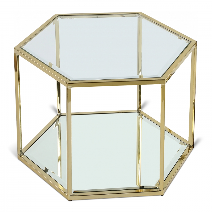 Sei Glass And Steel Coffee Table