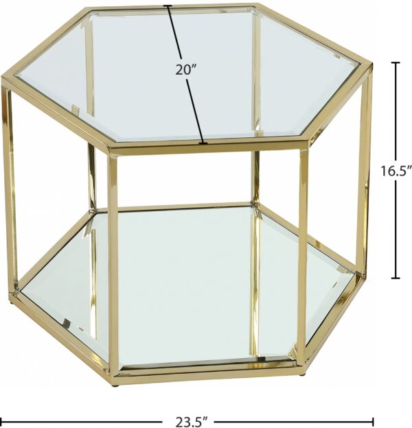 Sei Glass And Steel Coffee Table