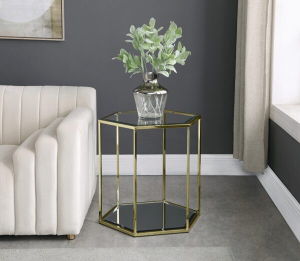 Sei Glass And Steel End / Side Table
